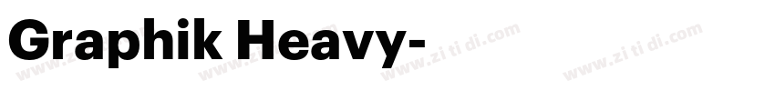 Graphik Heavy字体转换